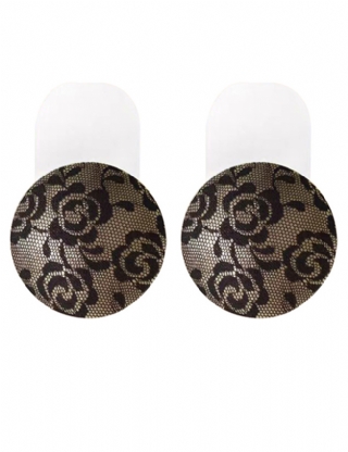 Black Color Silicone Lace Lifting Nipple Covers